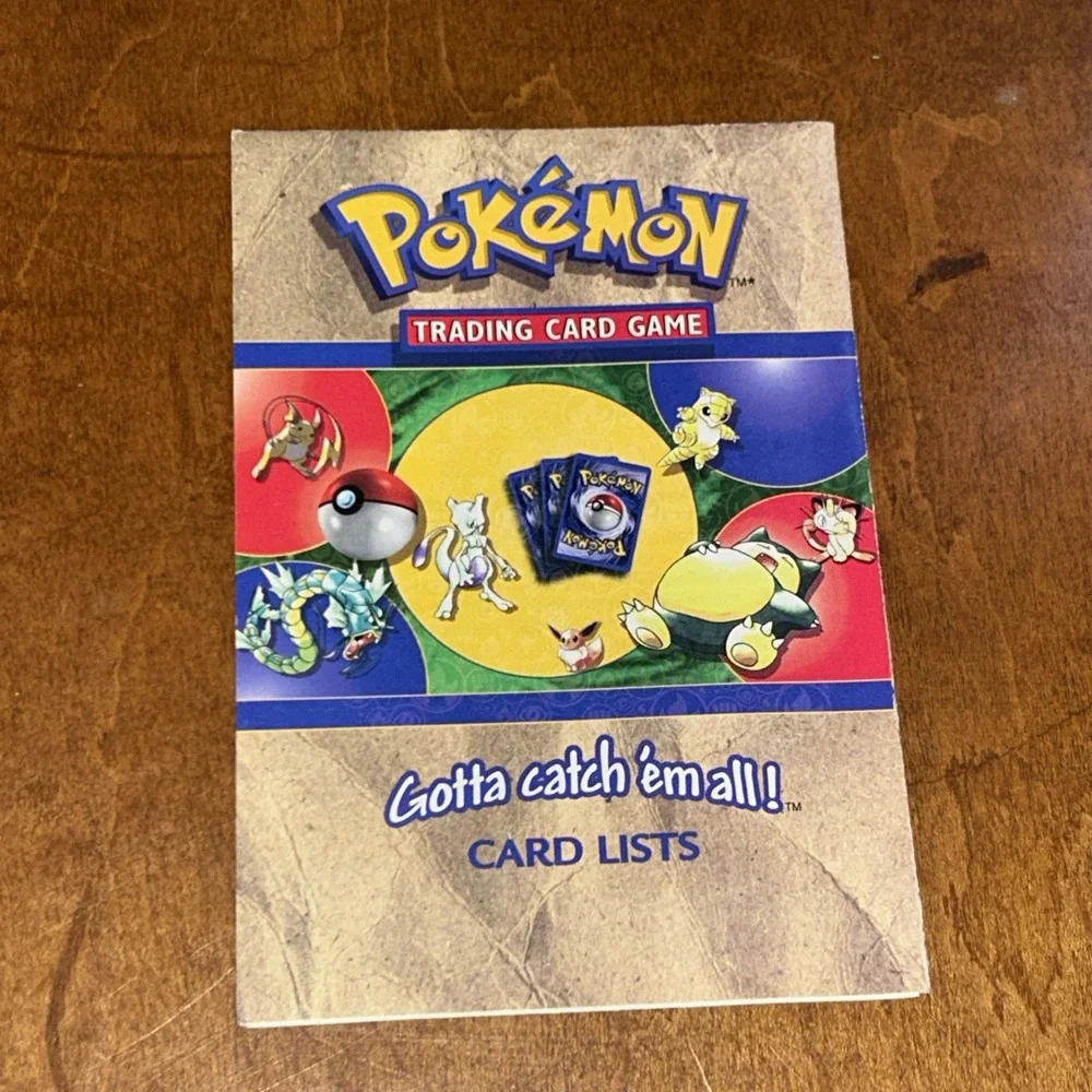 Vintage Pokemon Advanced Rulebooks‎ & Card Lists Vintage 1990s Paper F1